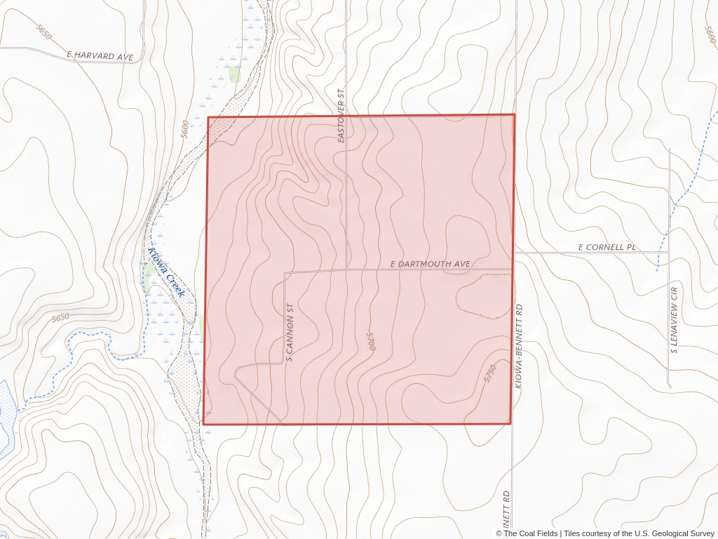 'Denver Basin Prefered Coal Lease' | 320 acres in Arapahoe, Colo. | Established in 1969 | Robert V Bailey | 'COC    017161'