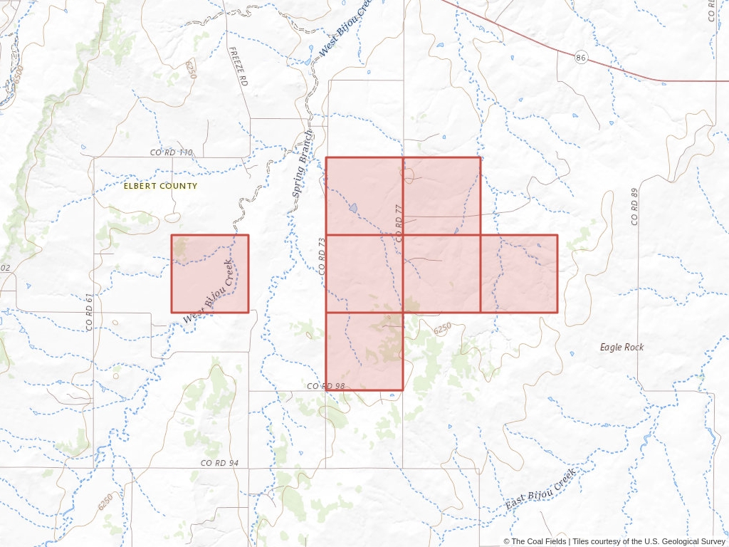'Denver Basin Prefered Coal Lease' | 2,240 acres in Elbert, Colo. | Established in 1969 | Consolidation Coal | 'COC    017163'