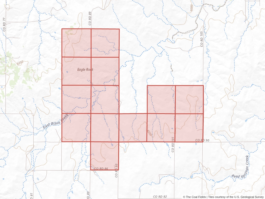 'Denver Basin Prefered Coal Lease' | 442 acres in Elbert, Colo. | Established in 1969 | Robert V Bailey | 'COC    017164'