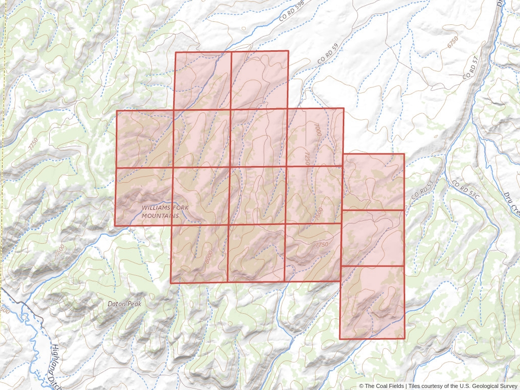 'Southwestern Wyoming Regional Coal Lease' | 5,298 acres in Routt, Colo. | Established in 1980 | Bhp Utah International Incorporated | 'COC    029217'