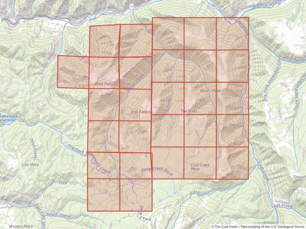 'Piceance Basin Coal Exploration License' | 14,448 acres in Gunnison, Colo. | Established in 1992 | Mountain Coal Co. | 'COC    054360'