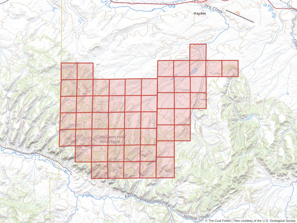 'Big Elk Tract Competitive Coal Lease' | 14,786 acres in Routt, Colo. | Established in 1996 | Juniper Coal Co. | 'COC    059748'