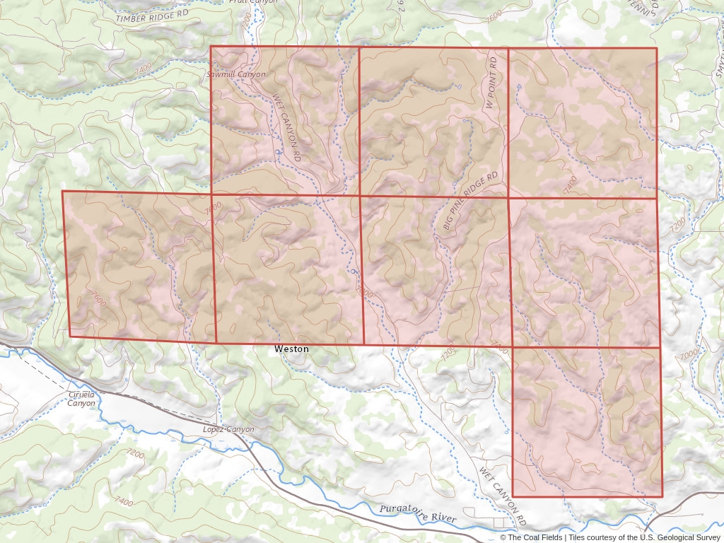 'Raton Basin Coal Prospecting Permit' | 2,560 acres in Las Animas, Colo. | Established in 1949 | Rupp H George | 'COC   0000069'