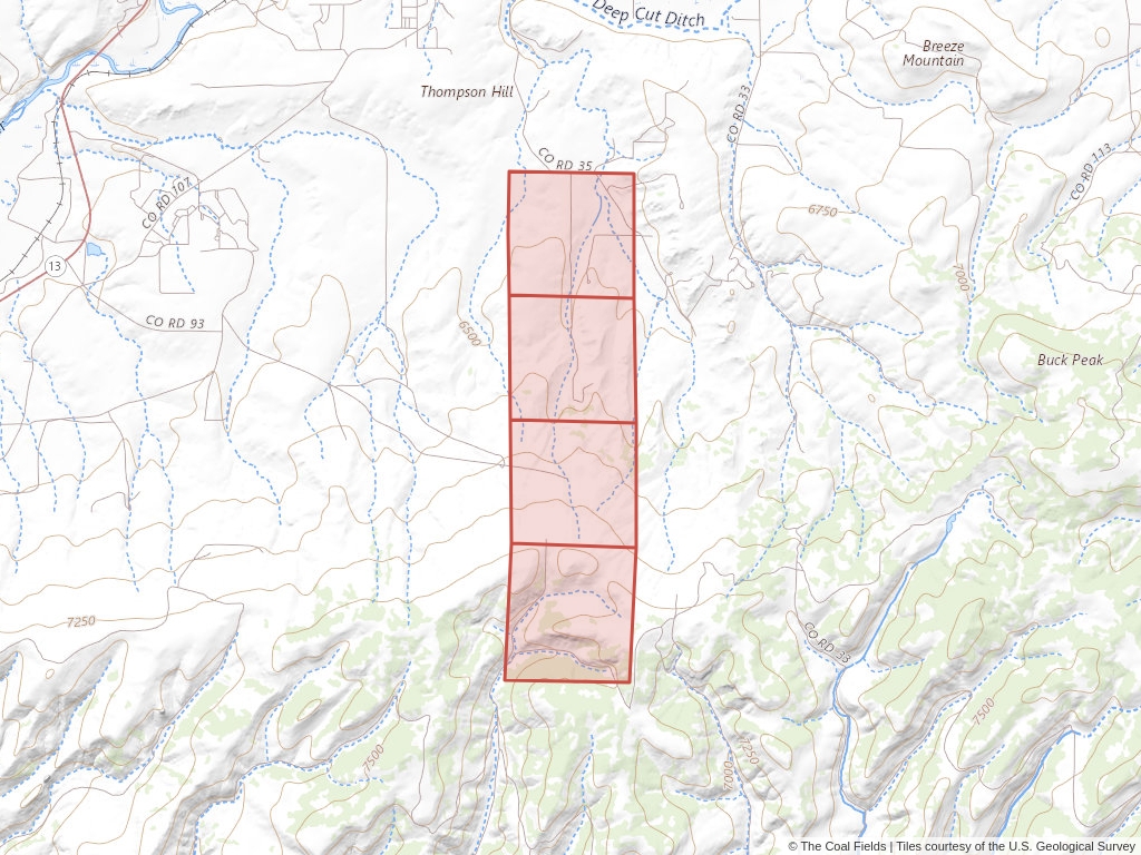 'Southwestern Wyoming Coal Prospecting Permit' | 2,521 acres in Moffat, Colo. | Established in 1953 | Utah Construction Company | 'COC   0007519'