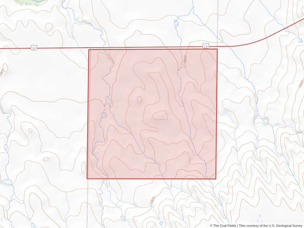 'Denver Basin Prefered Coal Lease' | 640 acres in Elbert, Colo. | Established in 1963 | Peabody Coal Company | 'COC   0112685'