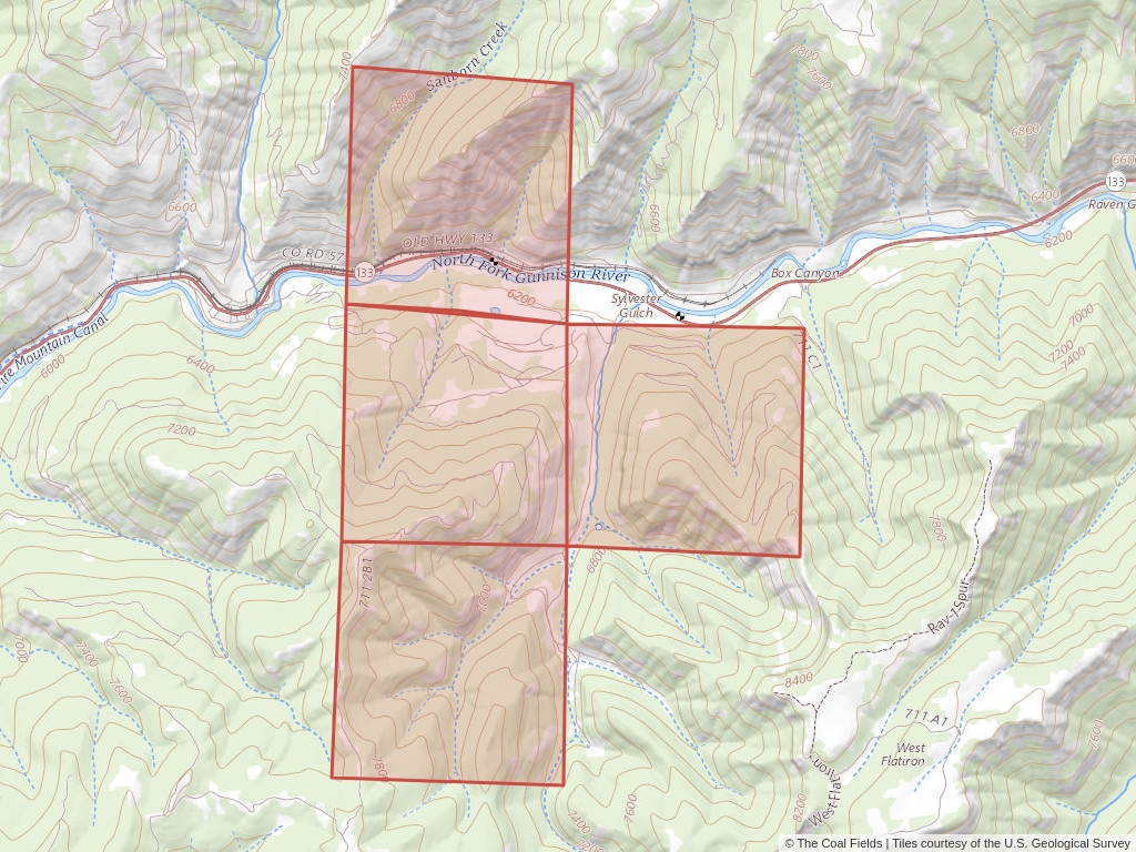 'West Elk Mine Regional Coal Lease' | 1,380 acres in Gunnison, Colo. | Established in 1931 | Mountain Coal Co. et al. | 'COD   0044569'