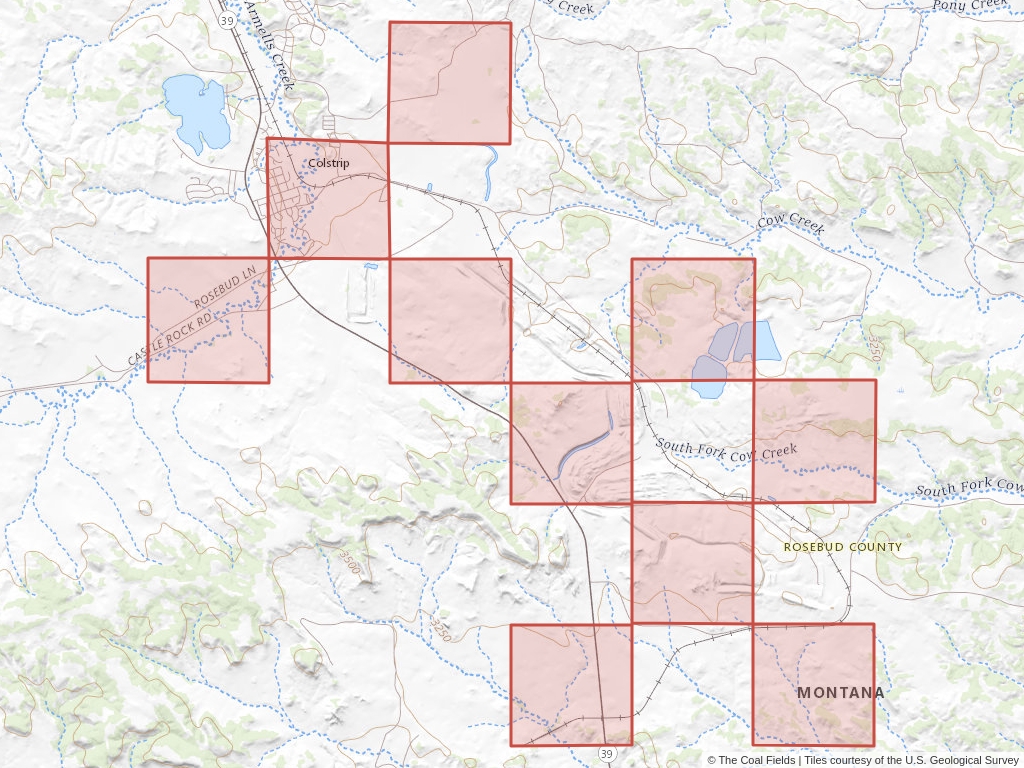 'Rosebud Prefered Coal Lease' | 174 acres in Rosebud, Mont. | Established in 1920 | Westmoreland Rosebud Mining LLC | 'MTBIL 0020989'