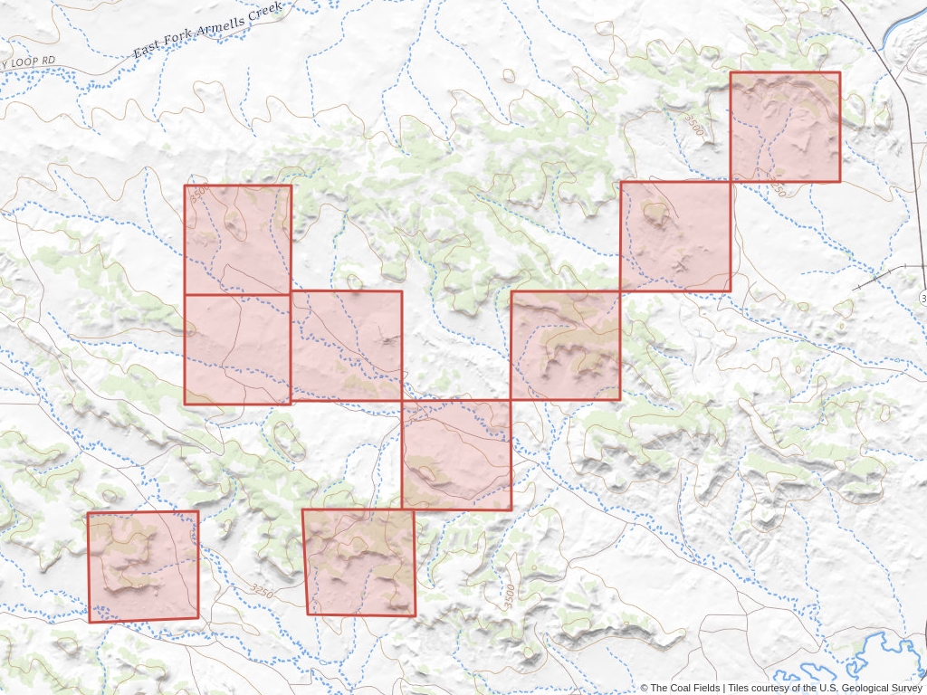 'Powder River Basin Coal Lease' | 5,240 acres in Rosebud, Mont. | Established in 1968 | Peabody Coal Company | 'MTM    010179'