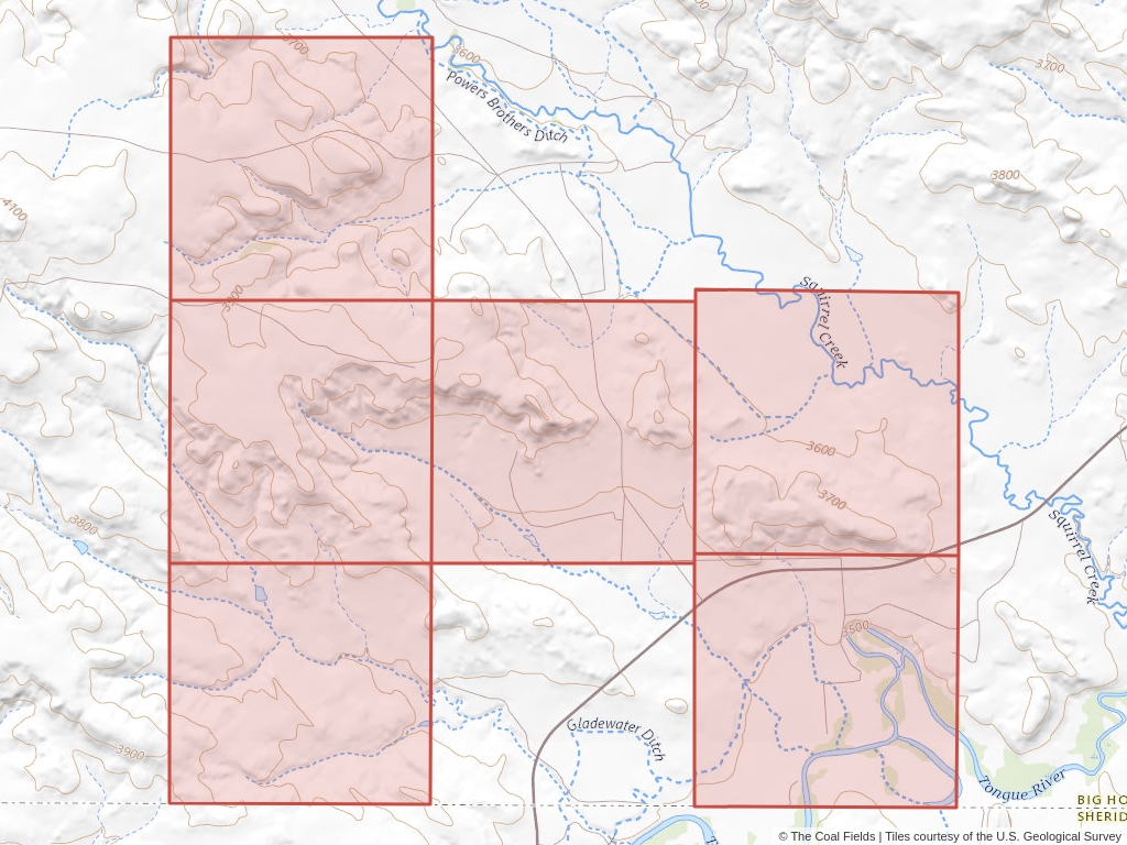 'Powder River Basin Coal Exploration License' | 1,757 acres in Big Horn, Mont. | Established in 1979 | Consolidation Coal | 'MTM    045010'