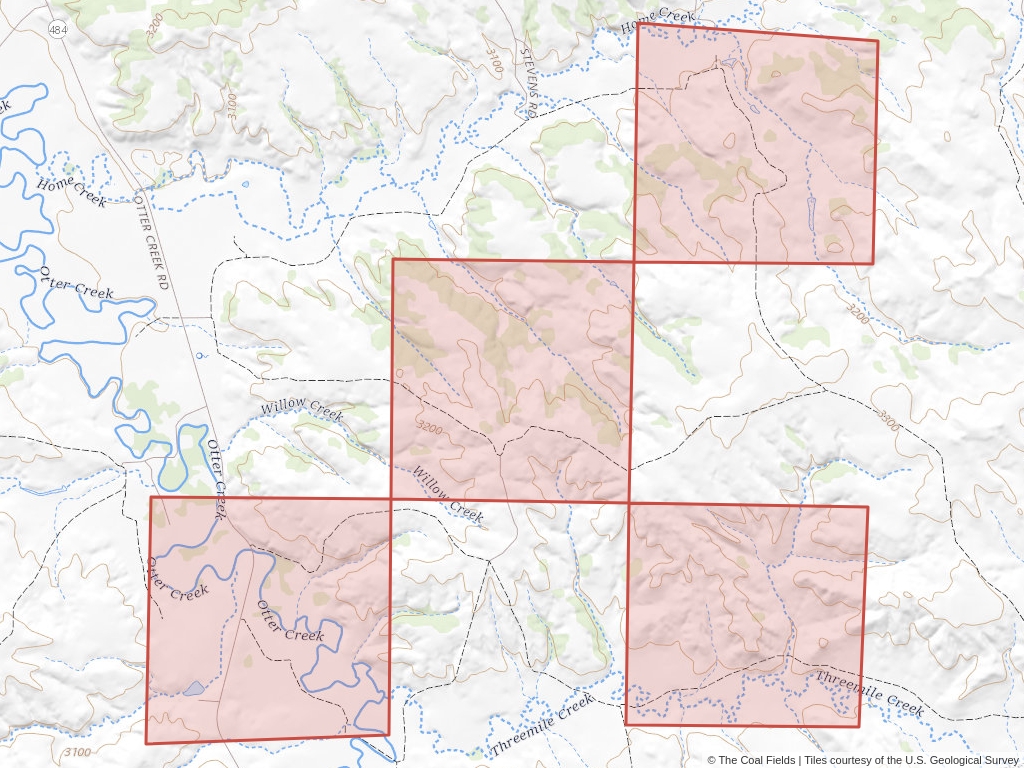 'Ashland/Decker-Birney Regional Coal Lease' | 1,949 acres in Powder River, Mont. | Established in 1982 | Keith Stevens et al. | 'MTM    054709'