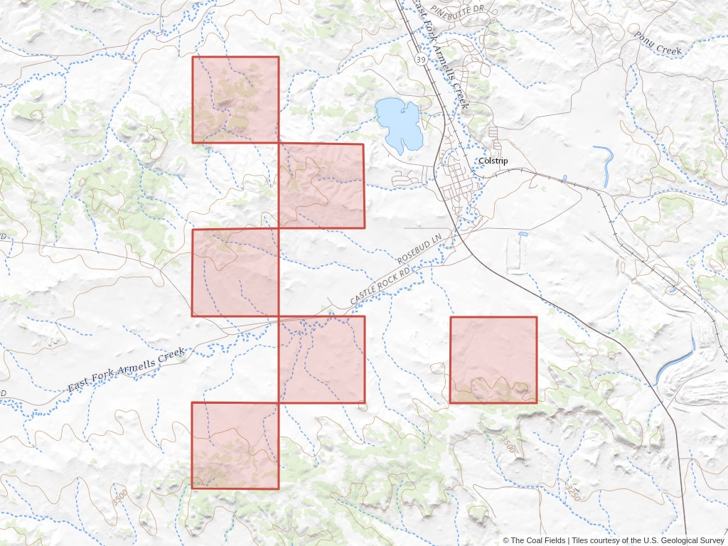 'Colstrip A & B Regional Coal Lease' | 1,512 acres in Rosebud, Mont. | Established in 1982 | Westmoreland Rosebud Mining LLC | 'MTM    054711'