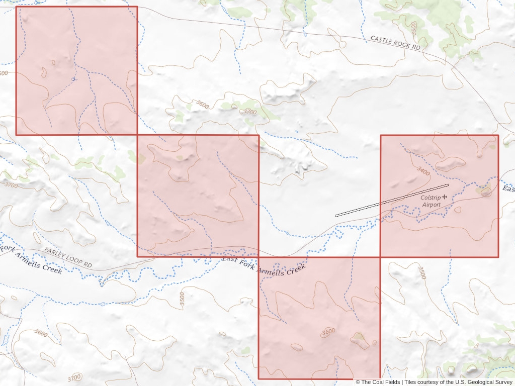 'Colstrip C Regional Coal Lease' | 440 acres in Rosebud, Mont. | Established in 1982 | Westmoreland Rosebud Mining LLC | 'MTM    054712'