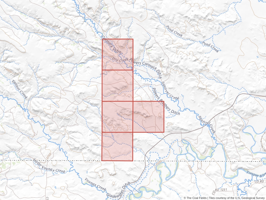 'Powder River Basin Coal Lease Exchange' | 1,050 acres in Big Horn, Mont. | Established in 1981 | Garfield County Exploration | 'MTM    056927'