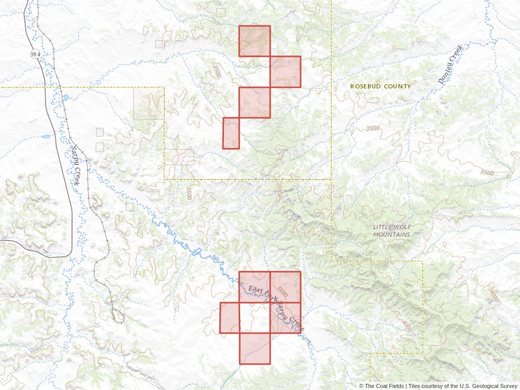 'Powder River Basin Coal Exploration License' | 2,610 acres in Big Horn, Mont. | Established in 1983 | Western Energy Company | 'MTM    058046'