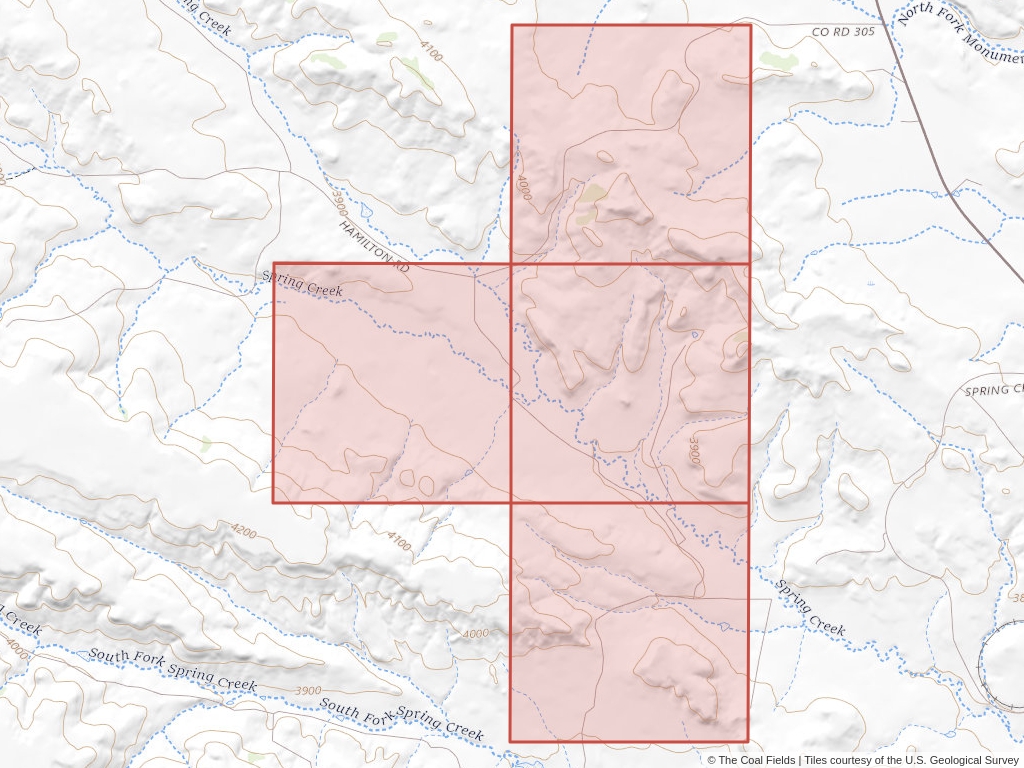 'Powder River Basin Coal Exploration License' | 1,040 acres in Big Horn, Mont. | Established in 1984 | Spring Creek Coal Company | 'MTM    060266'