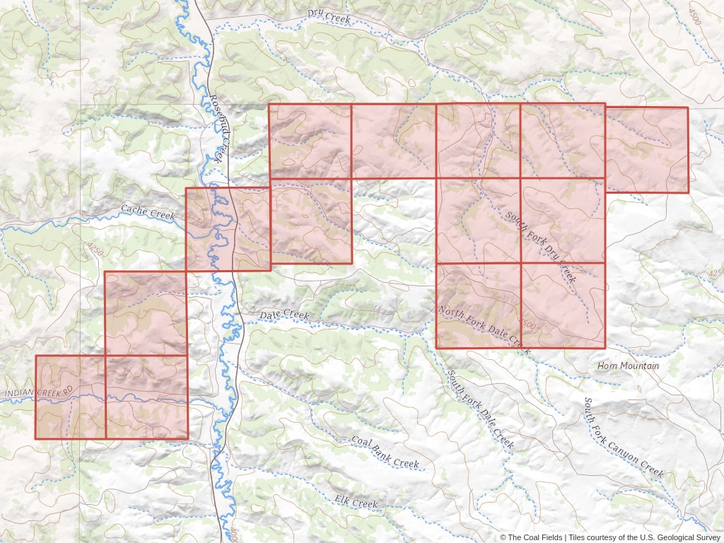 'Powder River Basin Coal Exploration License' | 4,563 acres in Big Horn, Mont. | Established in 1984 | Shell Mining Company | 'MTM    060766'