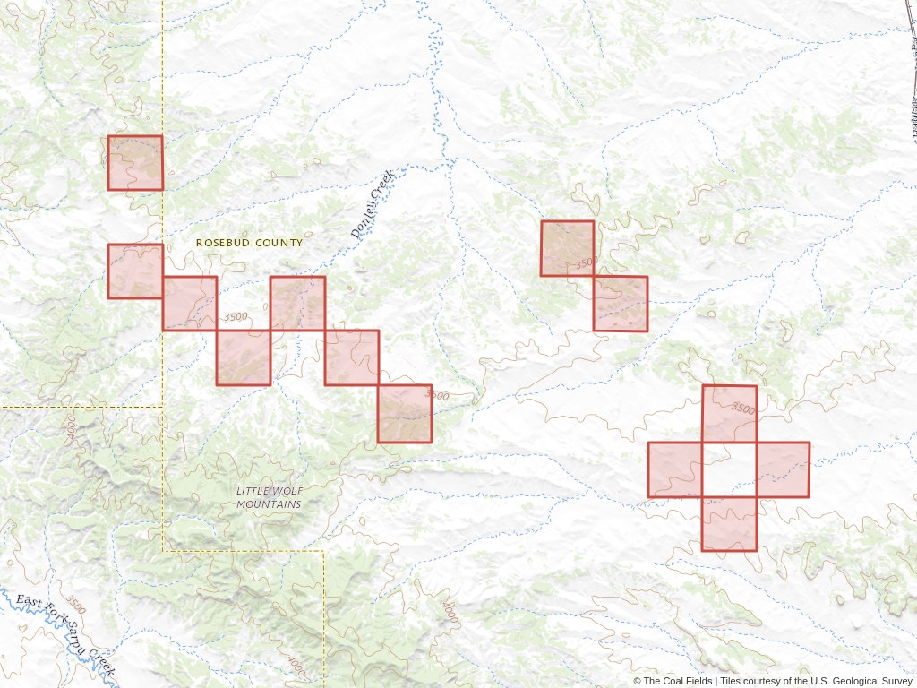 'Powder River Basin Coal Lease' | 3,522 acres in Rosebud, Mont. | Established in 1966 | Westmoreland Rosebud Mining LLC | 'MTM    082186'