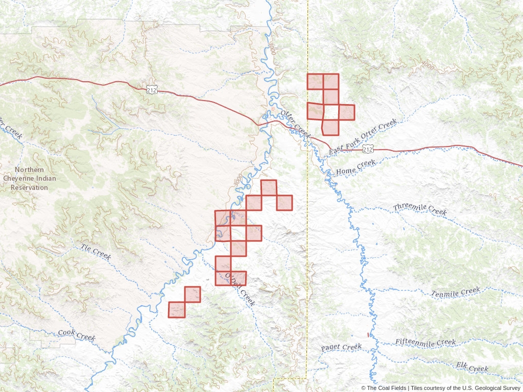 'Nance-Brown Aluvial Valley Floor Exchange Coal Lease' | 9,080 acres in Powder River, Mont. | Established in 1995 | Nance/Brown Et Al et al. | 'MTM    083798FD'