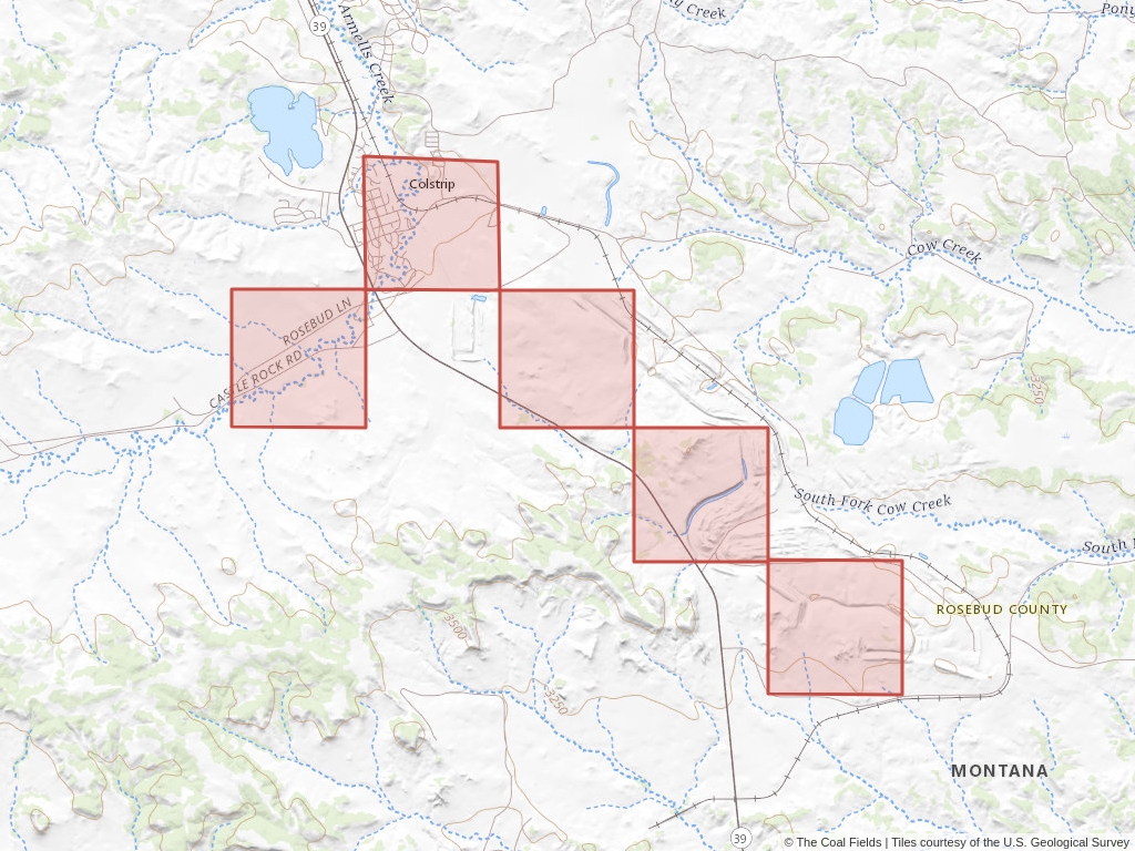 'Powder River Basin Prefered Coal Lease' | 1,272 acres in Rosebud, Mont. | Established in 1920 | Westmoreland Rosebud Mining LLC | 'MTM    088754'