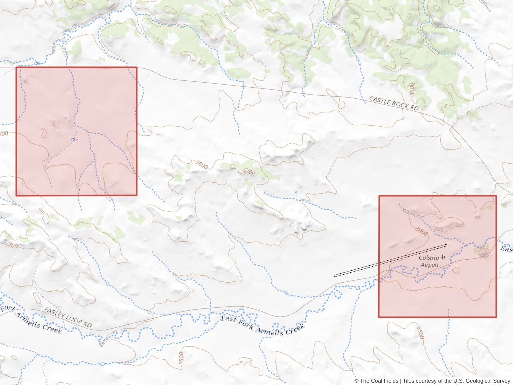 'Powder River Basin Regional Coal Lease' | 453 acres in Rosebud, Mont. | Established in 1982 | Westmoreland Rosebud Mining LLC | 'MTM    088756'