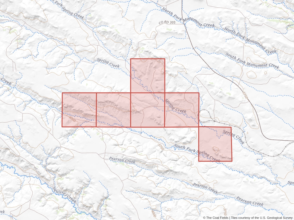 'Powder River Basin Coal Exploration License' | 510 acres in Big Horn, Mont. | Established in 2000 | Spring Creek Coal Company | 'MTM    090308'