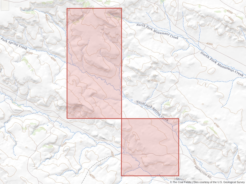 'Powder River Basin Coal Exploration License' | 80 acres in Big Horn, Mont. | Established in 2003 | Spring Creek Coal Company | 'MTM    092869'