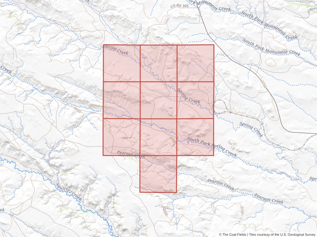 'Powder River Basin Coal Exploration License' | 1,918 acres in Big Horn, Mont. | Established in 2005 | Spring Creek Coal Company | 'MTM    094825'