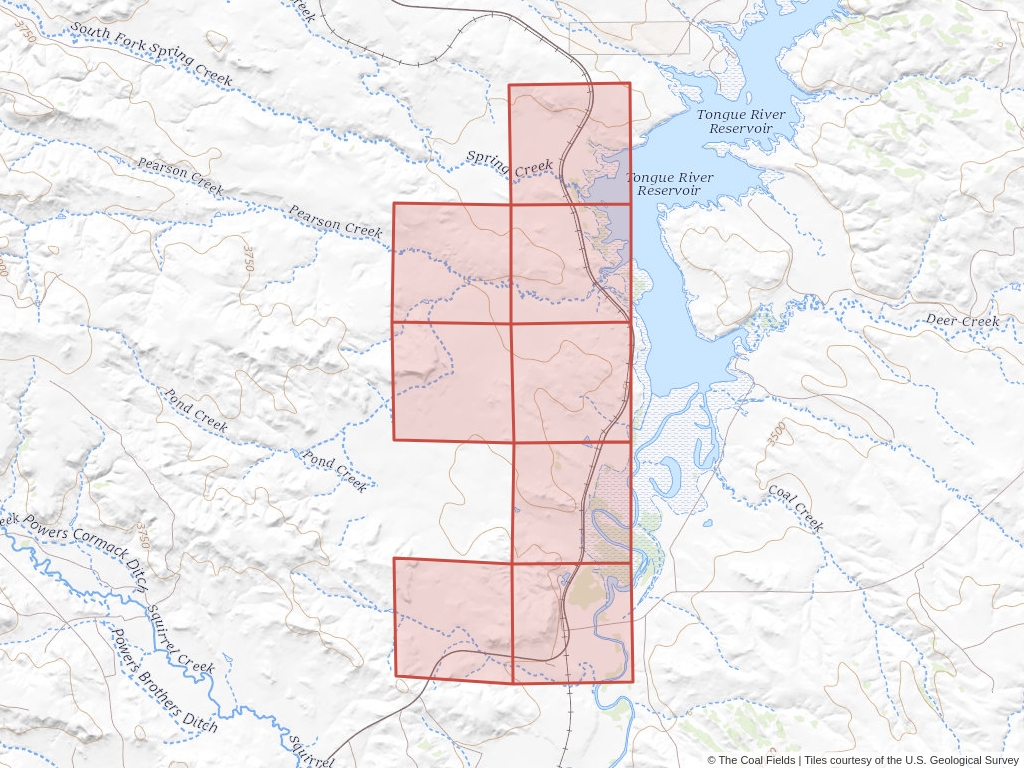 'Powder River Basin Coal Lease' | 1,838 acres in Big Horn, Mont. | Established in 1963 | Decker Coal Co. | 'MTM    101097'