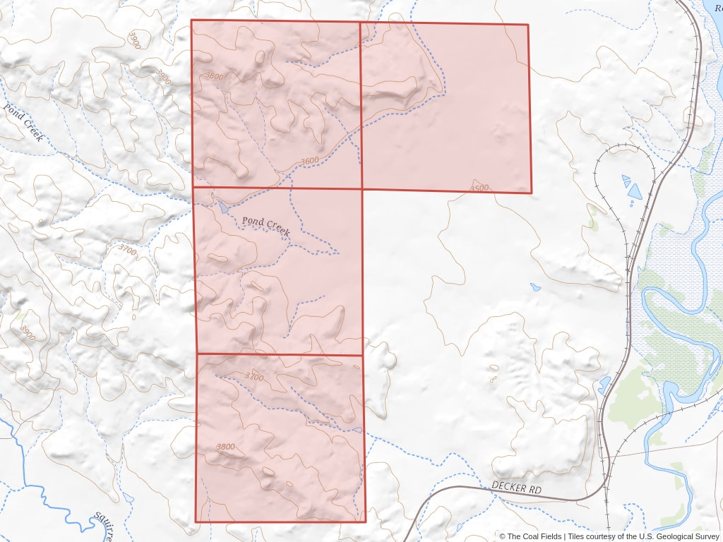 'Powder River Basin Coal Lease' | 210 acres in Big Horn, Mont. | Established in 1981 | Decker Coal Co. | 'MTM    101100'