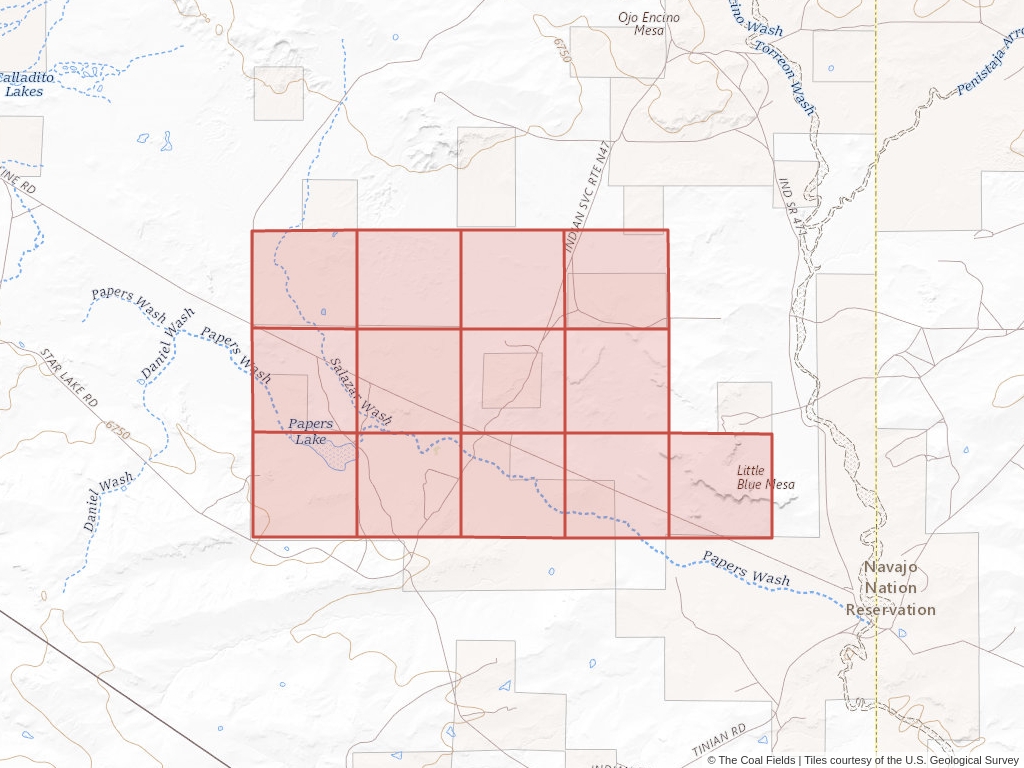 'San Juan Basin Prefered Coal Lease' | 2,811 acres in Sandoval, N.M. | Established in 1966 | Freeman United Coal | 'NMNM   000585'