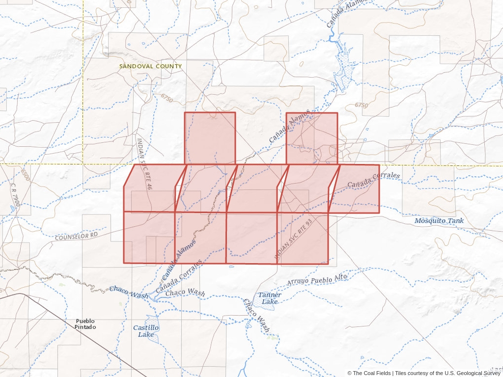 'San Juan Basin Prefered Coal Lease' | 1,921 acres in Sandoval, N.M. | Established in 1969 | Chaco Energy Co. | 'NMNM   008715'
