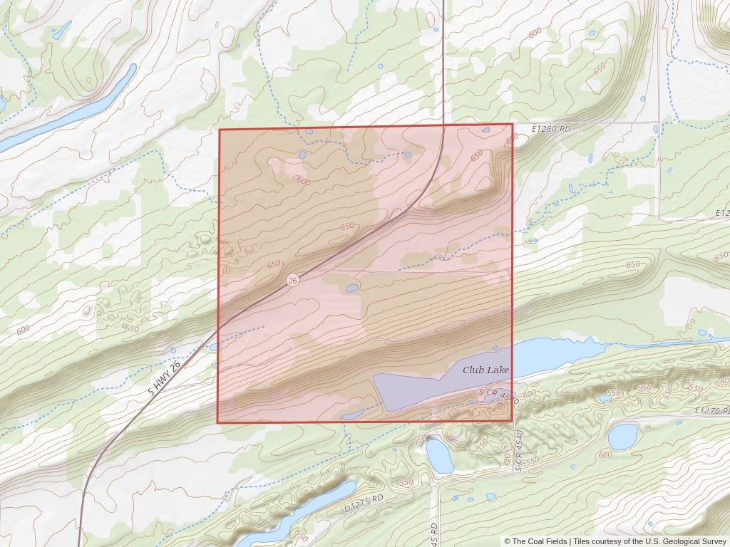 'Arkoma Basin Prefered Coal Lease' | 640 acres in Le Flore, Okla. | Established in 1951 | Evans Coal Company | 'OKBLM 0028799'