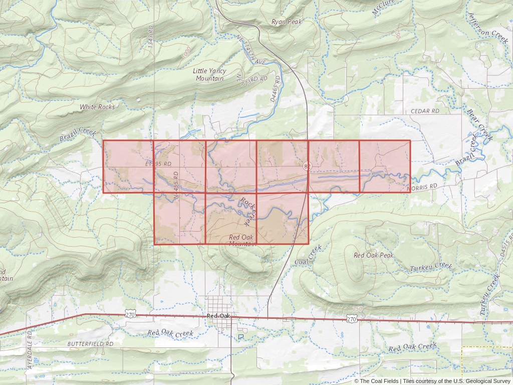 'Red Oak North Competitive Coal Lease' | 1,210 acres in Latimer, Okla. | Established in 1981 | Farrell Cooper Mining | 'OKNM   050936'