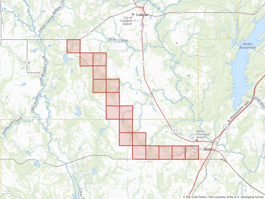 'Arkoma Basin Coal Exploration License' | 4,562 acres in Atoka, Okla. | Established in 1983 | Westhoff Incorporated et al. | 'OKNM   056495'