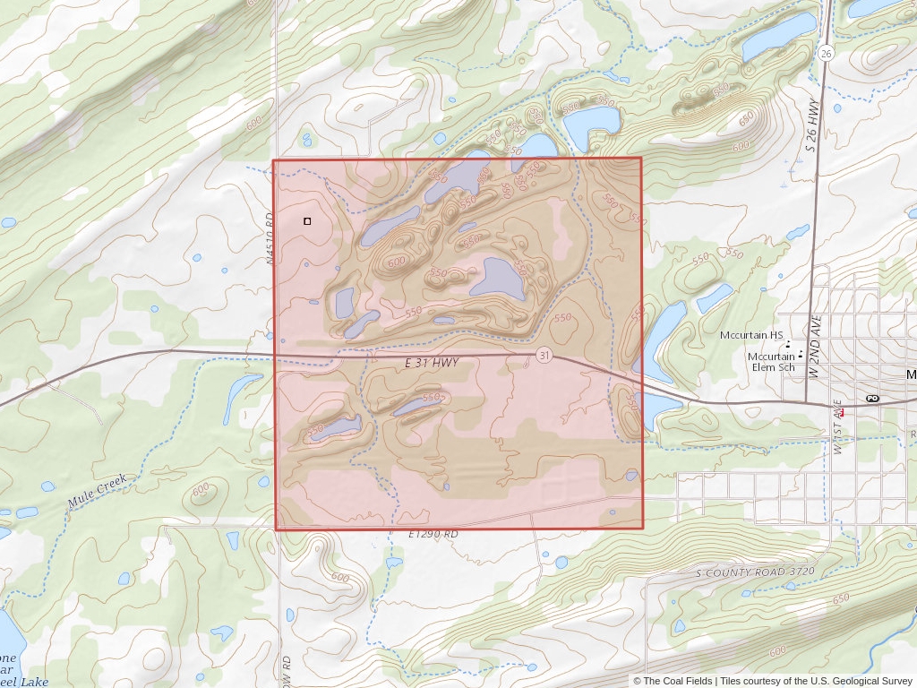 'Arkoma Basin Coal Lease' | 2 acres in Le Flore, Okla. | Established in 1965 | Kerr-Mcgee Corporation | 'OKNM   081785'