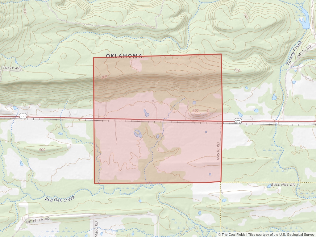 'Red Oak South Coal Surface Qualification' | 80 acres in Le Flore, Okla. | Established in 1994 | James Fields et al. | 'OKNM   094240'