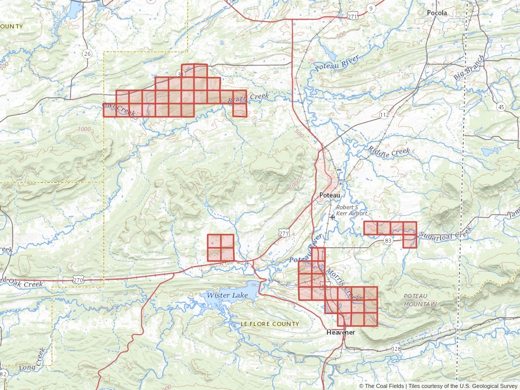 'Arkoma Basin Coal Exploration License' | 23,422 acres in Le Flore, Okla. | Established in 2012 | Texas & Oklahoma Coal LLC (USA) et al. | 'OKNM   128880'