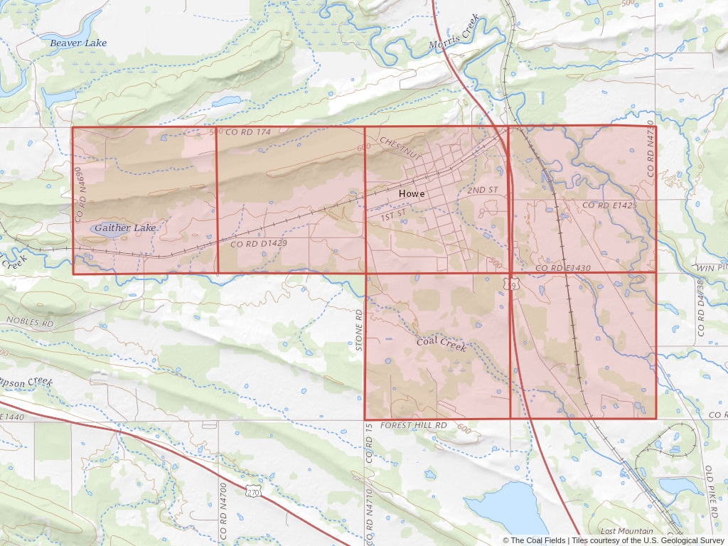 'Arkoma Basin Prefered Coal Lease' | 2,266 acres in Le Flore, Okla. | Established in 1956 | Ozark Fuels Corporation et al. | 'OKNM  0025632'
