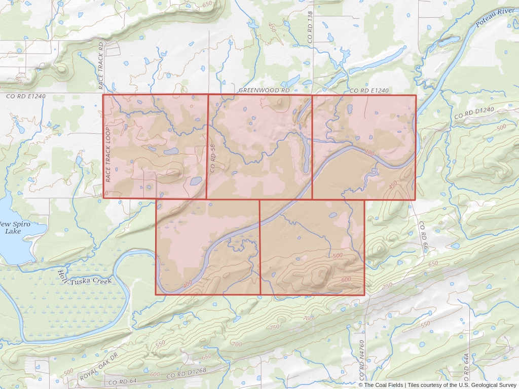 'Arkoma Basin Prefered Coal Lease' | 944 acres in Le Flore, Okla. | Established in 1956 | Cameron Coal Company | 'OKNM  0029892'