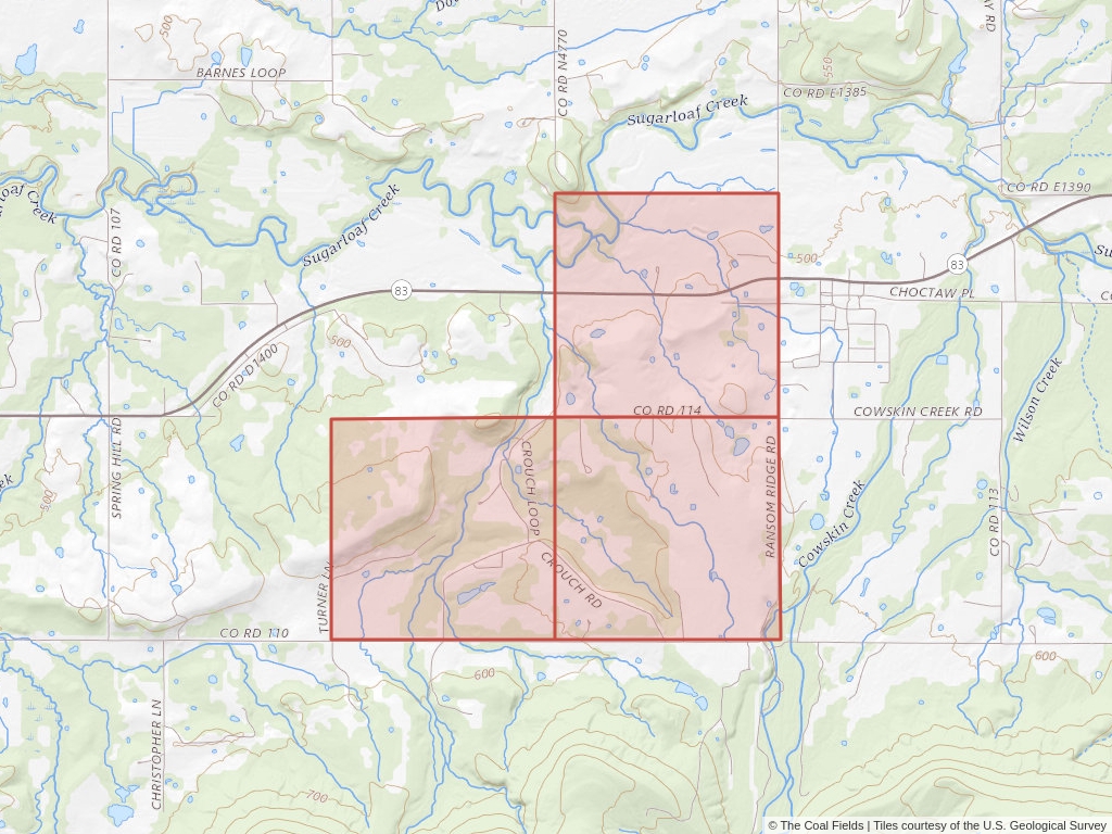 'Arkoma Basin Prefered Coal Lease' | 1,160 acres in Le Flore, Okla. | Established in 1957 | Farrell Cooper Mining | 'OKNM  0036953'