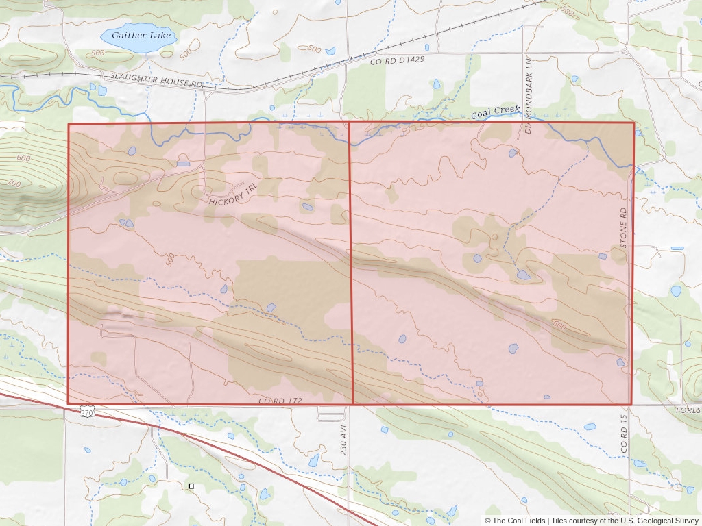 'Arkoma Basin Competitive Coal Lease' | 561 acres in Le Flore, Okla. | Established in 1964 | Freeman United Coal | 'OKNM  0536361'
