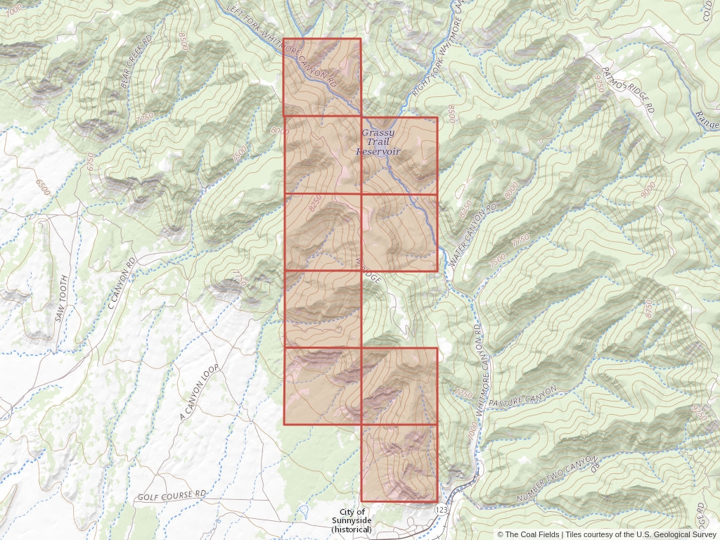 'Uinta Basin Prefered Coal Lease' | 120 acres in Carbon, Utah | Established in 1940 | Sunnyside Coal Company | 'UTSL  0062966'