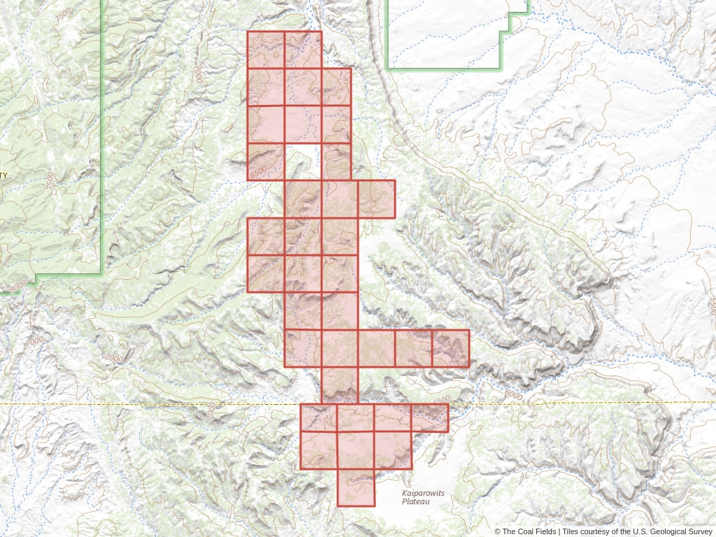 'Kaiparowits Basin Prefered Coal Lease' | 18,325 acres in Garfield, Utah | Established in 1966 | Pacificorp Interwest Mining Co. | 'UTU    001362'