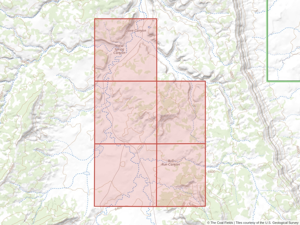 'Kaiparowits Basin Prefered Coal Lease' | 2,523 acres in Garfield, Utah | Established in 1968 | Pacificorp | 'UTU    005237'