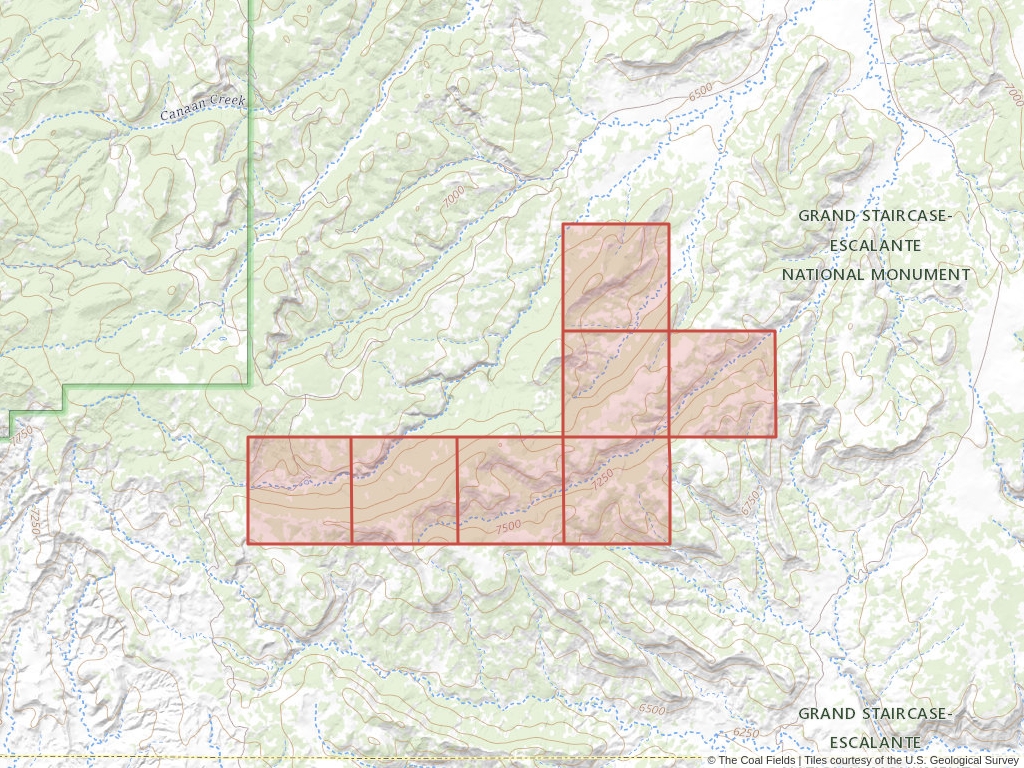 'Kaiparowits Basin Prefered Coal Lease' | 3,680 acres in Kane, Utah | Established in 1968 | Kerr Mcgee Oil And Gas Onshore Lp | 'UTU    005666'