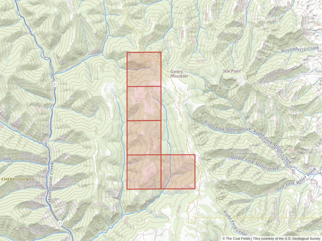 'Uinta Basin Coal Lease' | 1,520 acres in Emery, Utah | Established in 1970 | Plateau Mining Co. | 'UTU    013097'