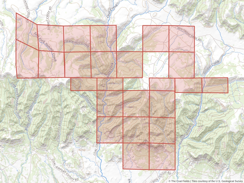 'Uinta Basin Coal Exploration License' | 8,464 acres in Duchesne, Utah | Established in 1982 | Canyon Fuel Co. et al. | 'UTU    051448'