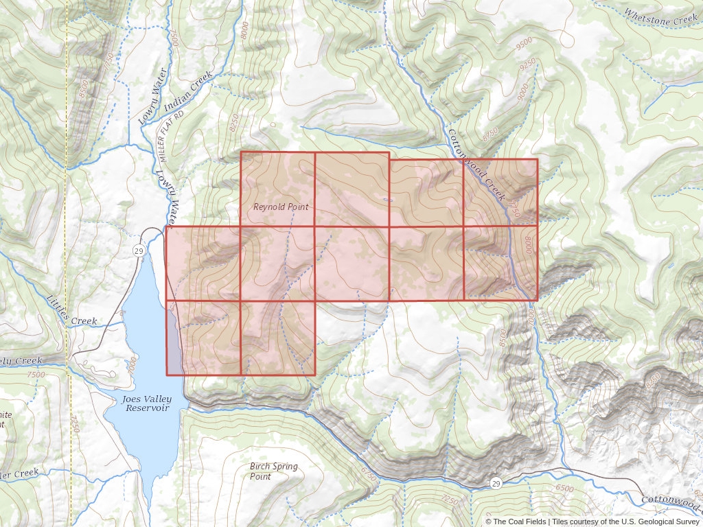 'Uinta Basin Coal Exploration License' | 4,460 acres in Emery, Utah | Established in 1990 | Utah Power And Light Company | 'UTU    066524'
