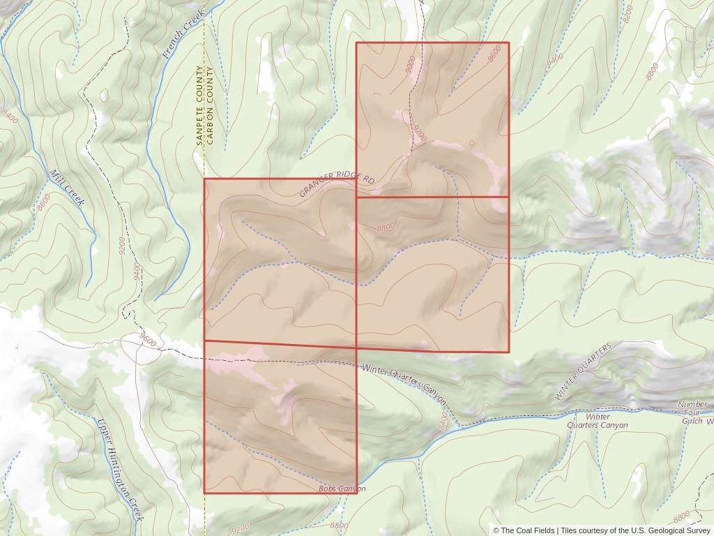 'Uinta Basin Coal Exploration License' | 1,233 acres in Utah, Utah | Established in 1991 | Canyon Fuel Co. | 'UTU    068087'