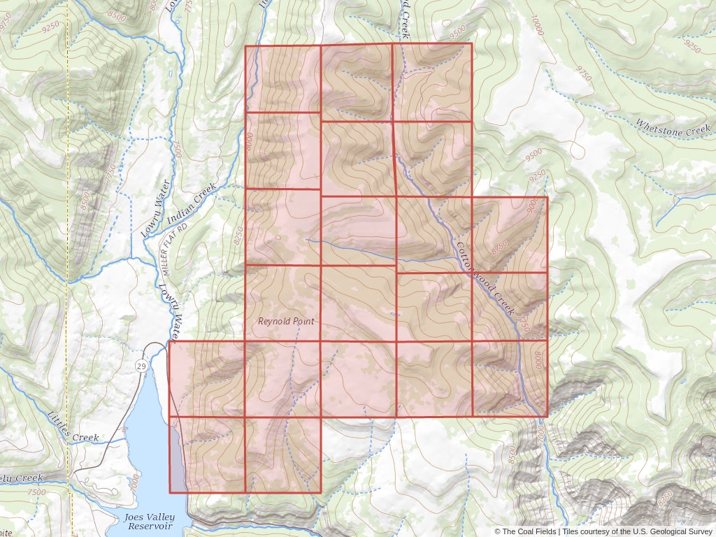 'Uinta Basin Coal Exploration License' | 8,505 acres in Emery, Utah | Established in 1991 | Mountain Coal Company | 'UTU    068945'